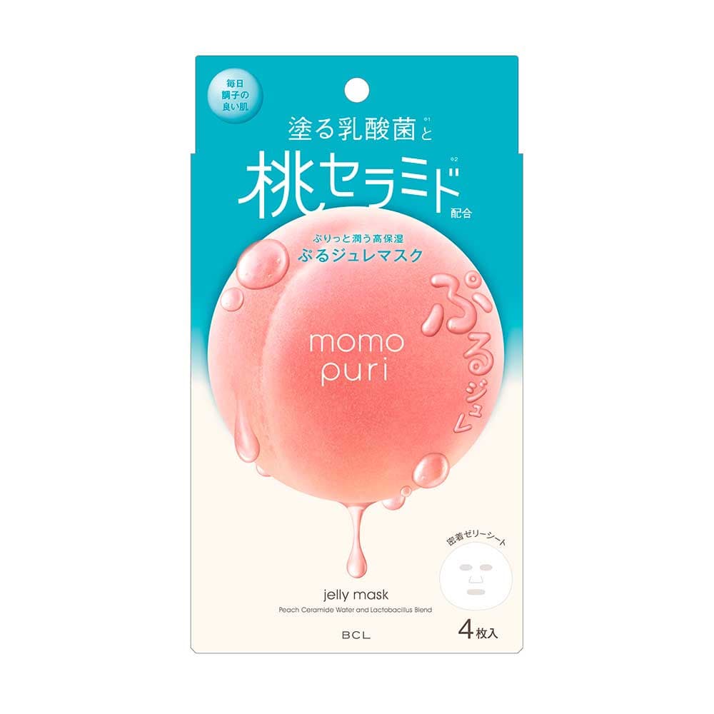 Momopuri Jelly Mask (Caja con 4 mascarillas).