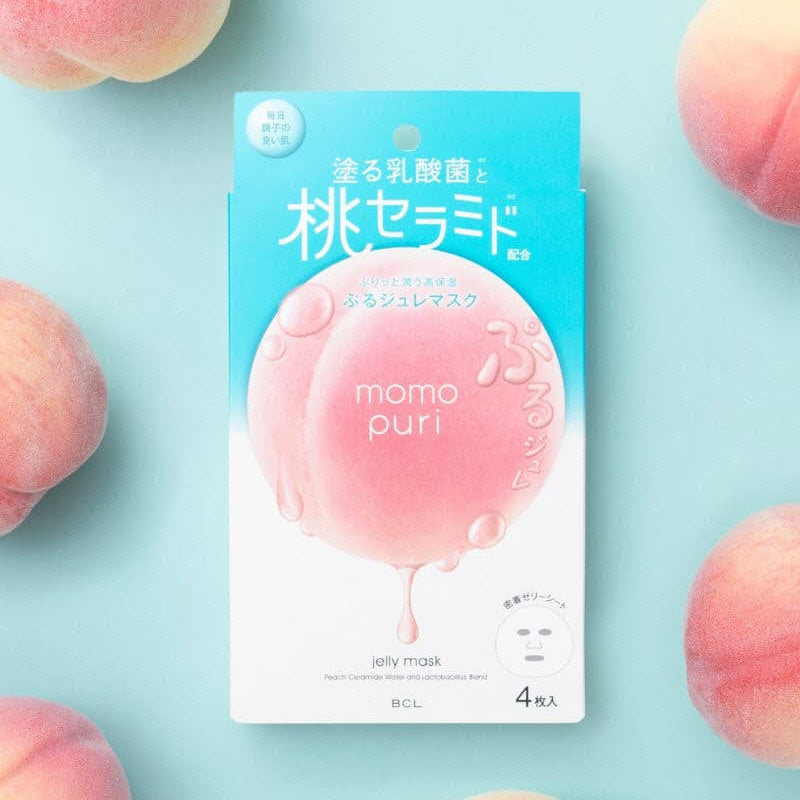 Momopuri Jelly Mask (Caja con 4 mascarillas).